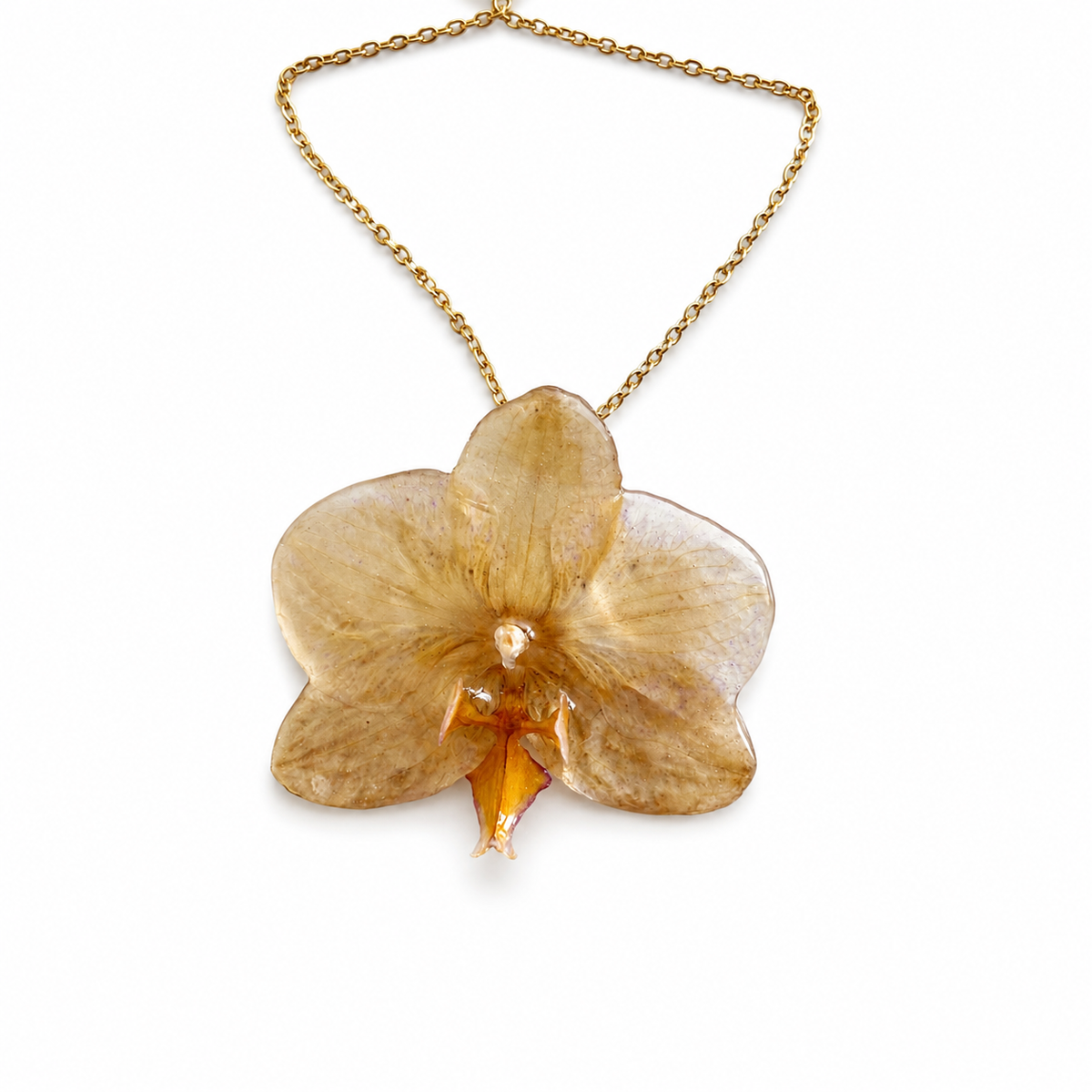 Collier Aurore - Orchidée préservée
