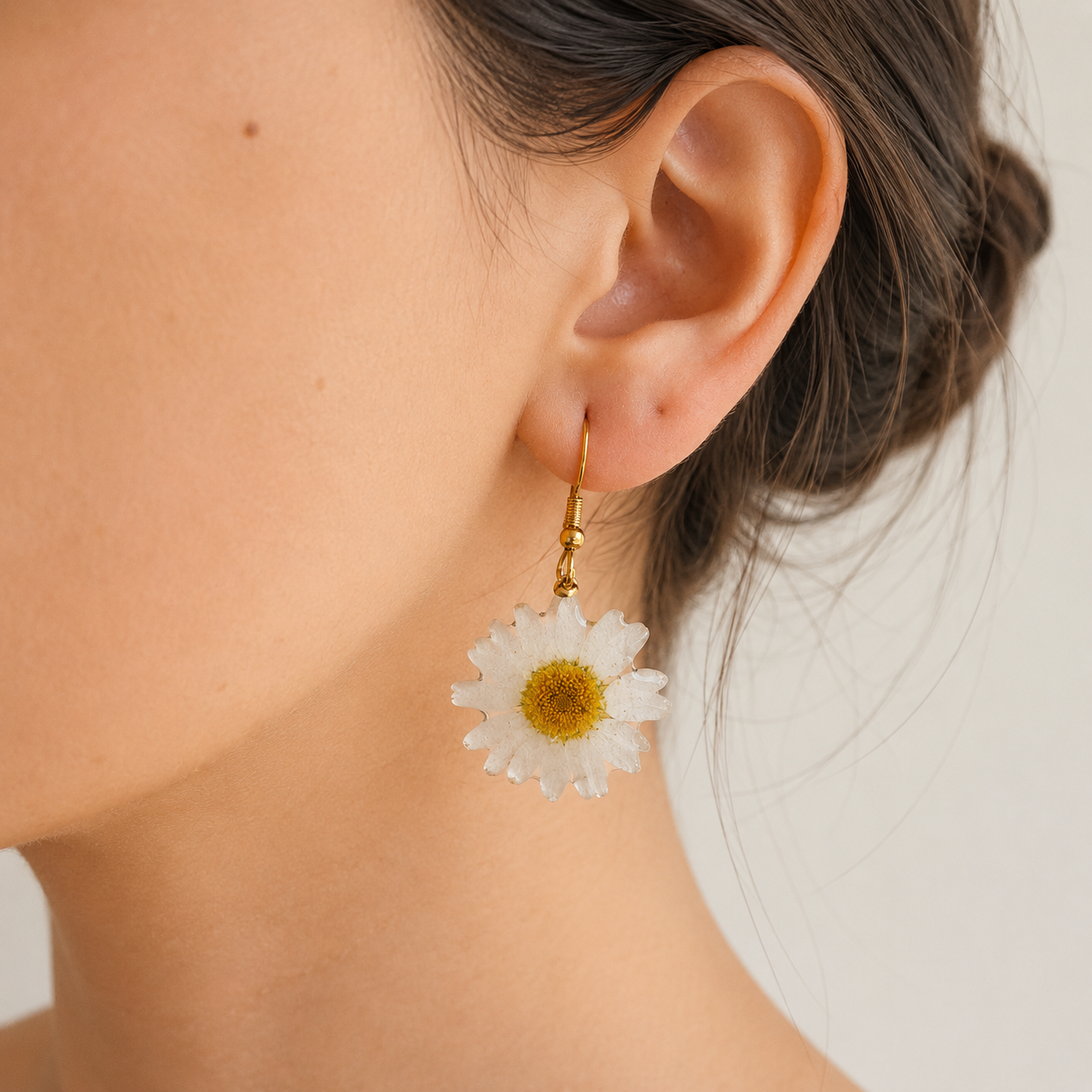Pendientes Candela - Flor natural