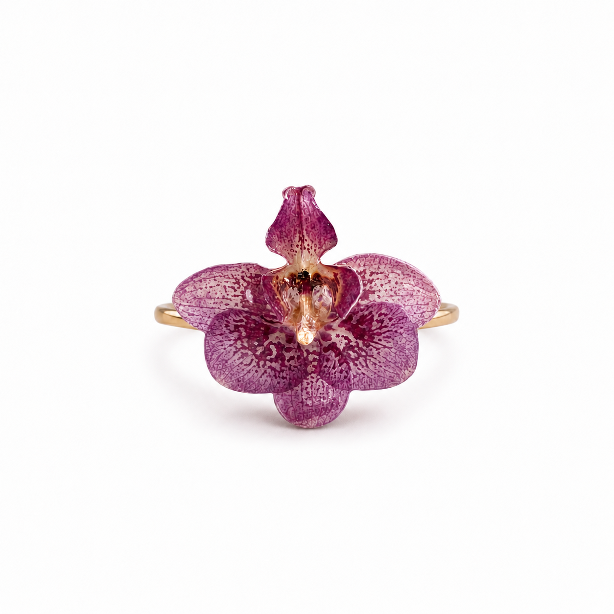 Bague Iris - Orchidée préservée