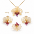 Ensemble Jasmine – Bague + Boucles d'oreilles + Collier