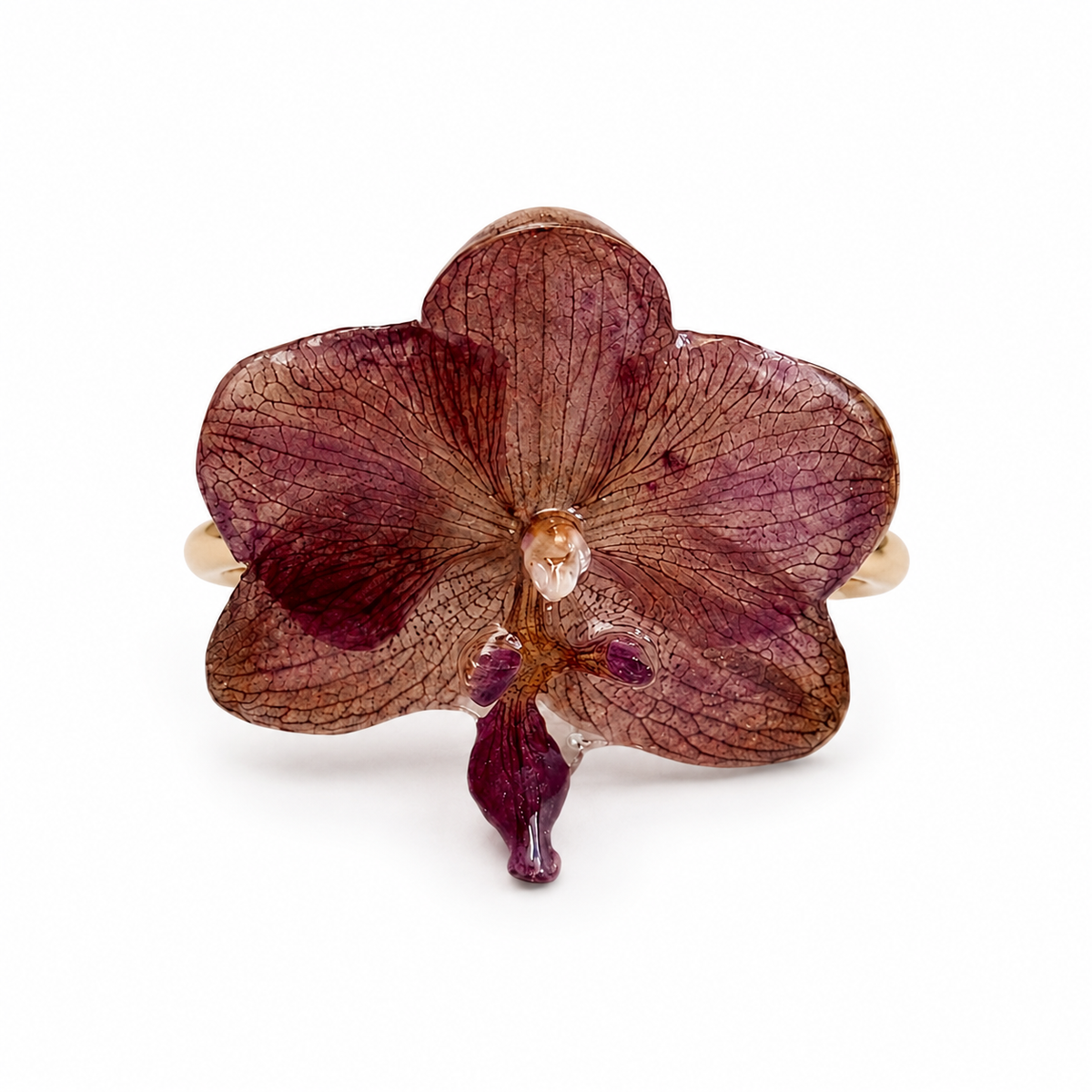 Bague Solène – Orchidée préservée